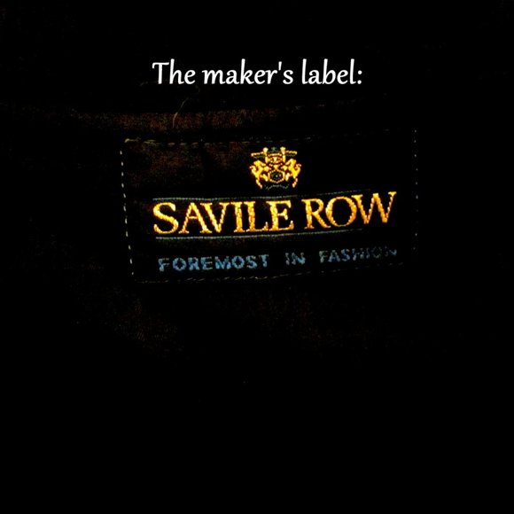 BLACK BLAZER, 44L, SLEEVE 36" SAVILE ROW McGUIRE'S DINNER JACKET, SPORT COAT - Picture 3 of 8